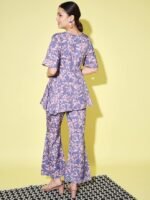 Women's Top with Pant Botnical Printed Co-ord Set - Image 4
